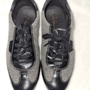 Cole Haan Air Tali Lace-Up Oxford Gray and Black Women's